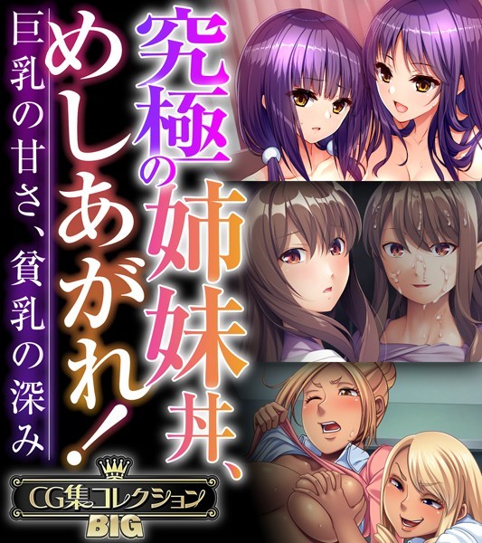 【単行本】究極の姉妹丼、めしあがれ！〜巨乳の甘さ、貧乳の深み〜【CG集コレクションBIG】❤大人のSEXY絵本