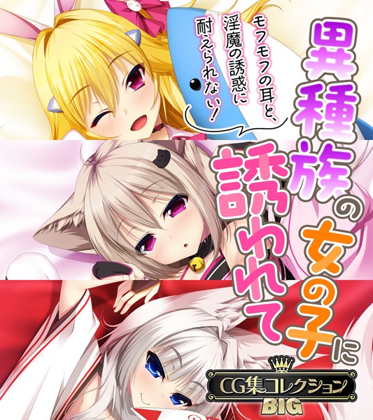 【単行本】異種族の女の子に誘われて 〜モフモフの耳と、淫魔の誘惑に耐えられない！〜【CG集コレクションBIG】❤大人のSEXY絵本