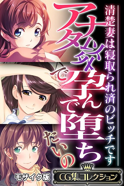 【フルカラー】アナタ以外で孕んで堕ちたいの 〜清楚妻は寝取られ済のビッチです〜【CG集コレクション】 モザイク版❤大人のSEXY絵本